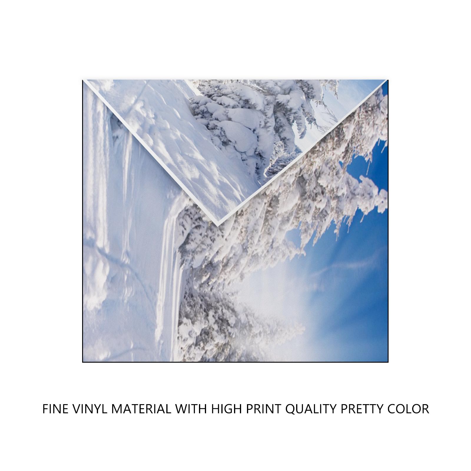 Leyiyi 6x4ft Winter Snow Forest Backdrop Christmas Pine Tree Snowflake Forest Photography Background Christmas Backdrops For Photography Outdoor Activities Holiday Party Decorations Photo Props - View #5