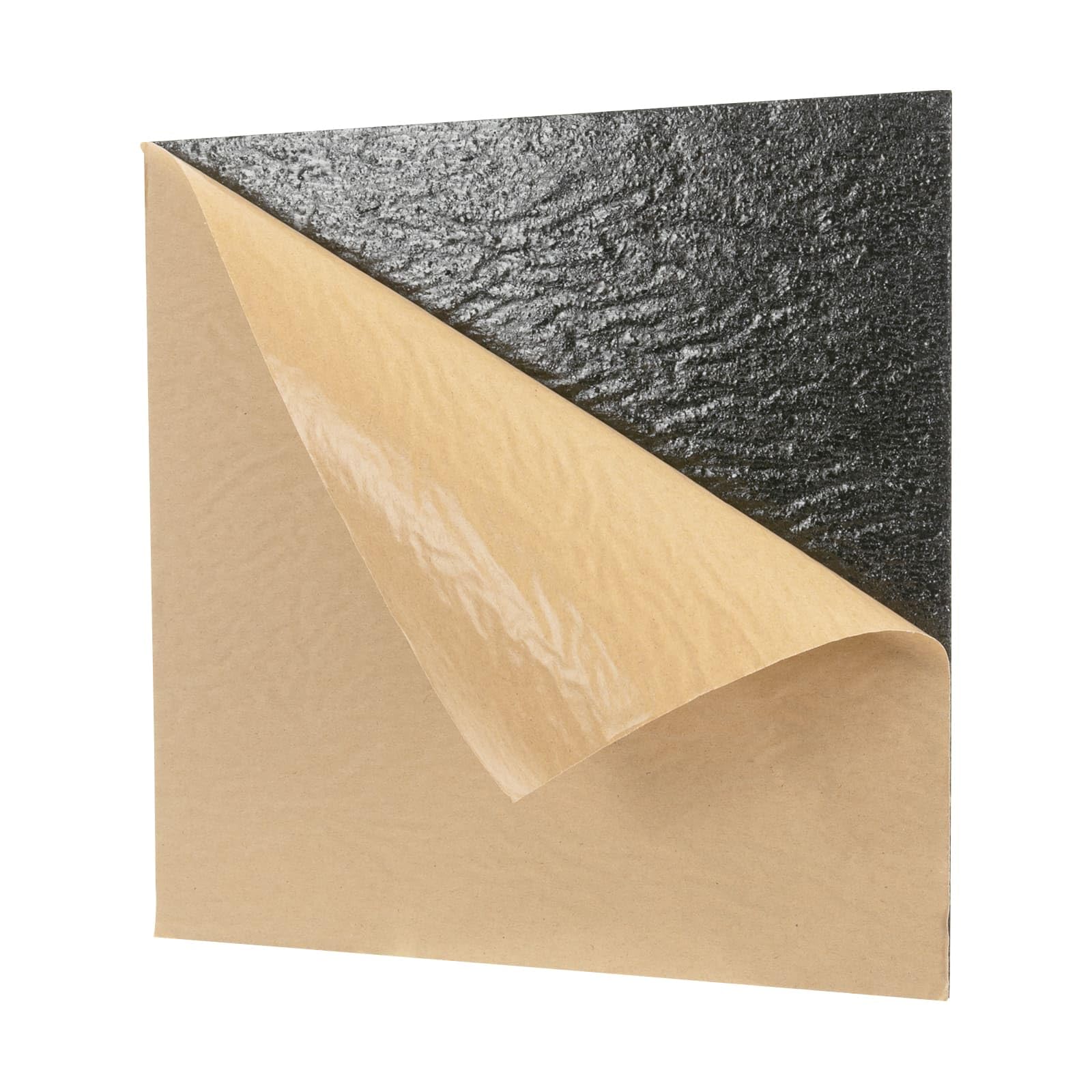 Lot de 18 Panneaux Acoustiques Carrées Auto-Adhésifs, Panneaux Muraux Phoniques en Polyester, Isolation Acoustique Haute Densité, Pour Salon, Bureau, Studio, 30 × 30 × 0,9 cm (Noir)