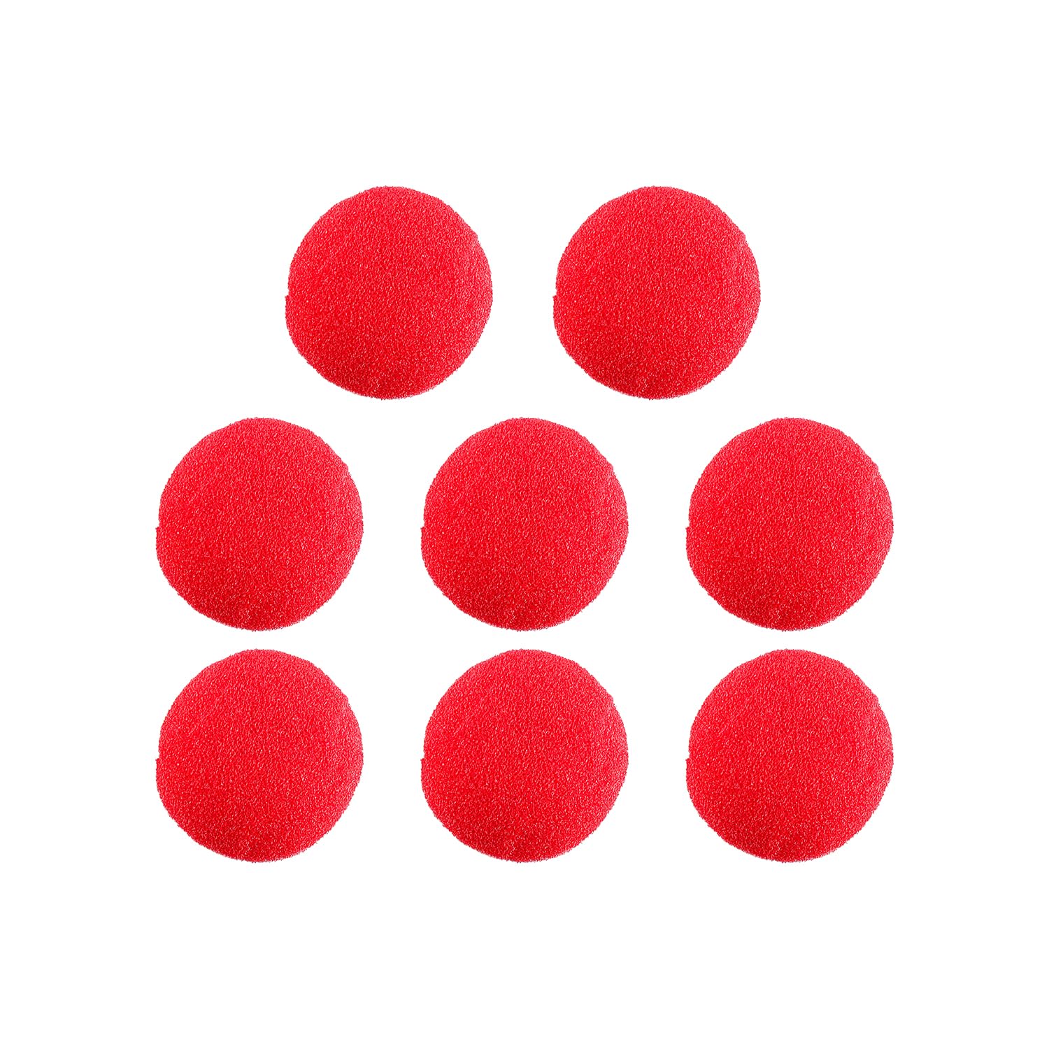 Bojueshaw 8 Pcs Red Clown Noses,Foam Circus Nose,Funny Sponge Fake Noses for Halloween,Christmas,Cosplay,and Carnival Decorations