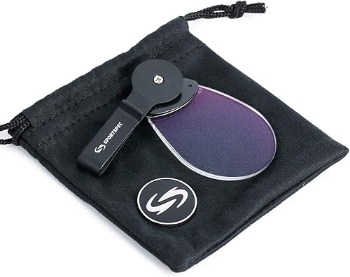 Lupa de clip, lupa para sombrero, lupa de pesca con mosca, clip de lupa y lente de visera óptica, lupa de un ojo para golf y tiro al objetivo, lupa