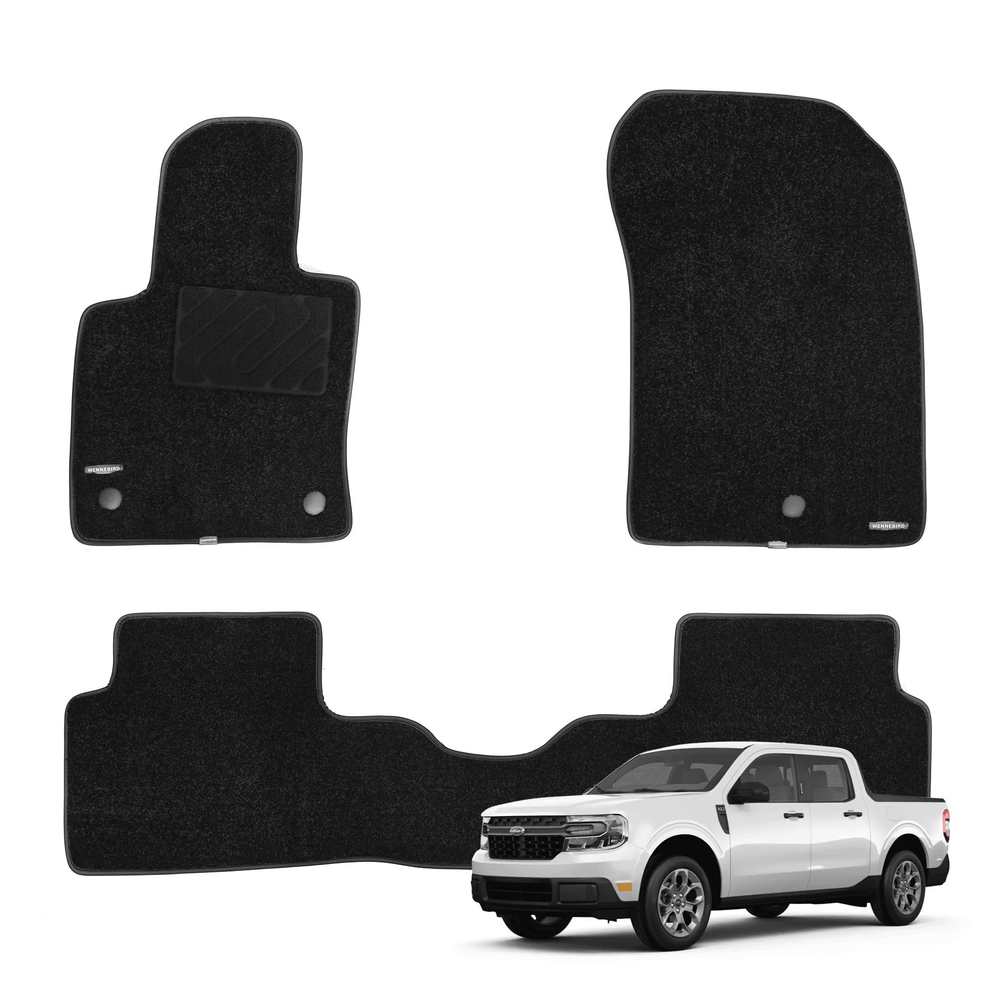 WENNEBIRD Carpet Floor Mats (3-Pc)