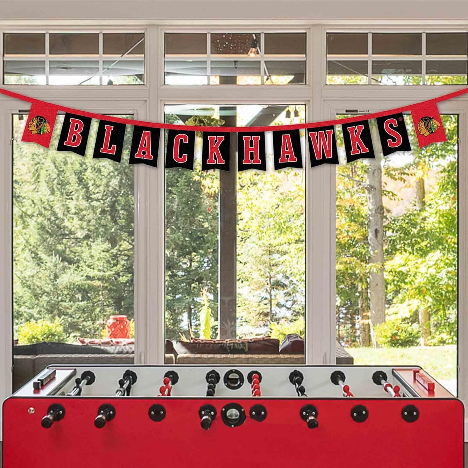 WinCraft Chicago Blackhawks Banner String Pennant Flags - Image 2