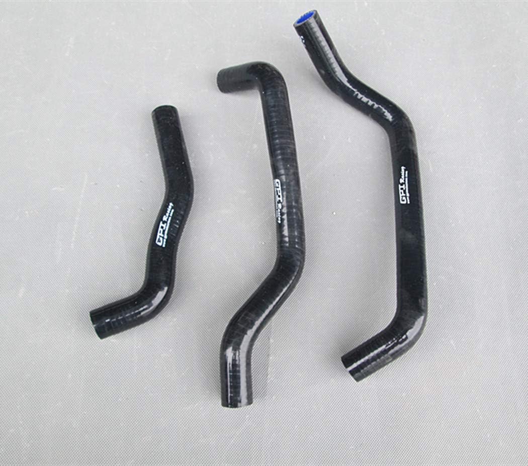 Aluminum Radiator + Silicone hose for Honda TRX250R TRX250 1986 1987 (Black)
