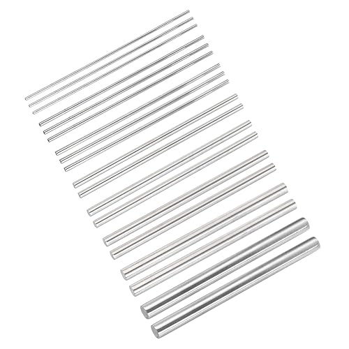 MECCANIXITY 19 varillas redondas de acero inoxidable 304 de 22.5345680.394 in de diámetro de 3.937 in de longitud, varillas de eje sólido para