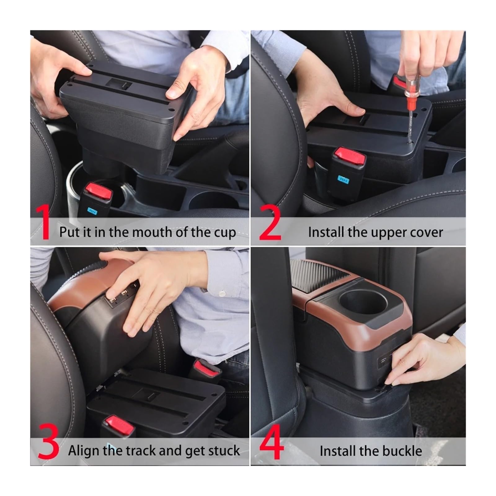 Per Duster Per Dacia 2019-2024 Scatola Portaoggetti Bracciolo Auto