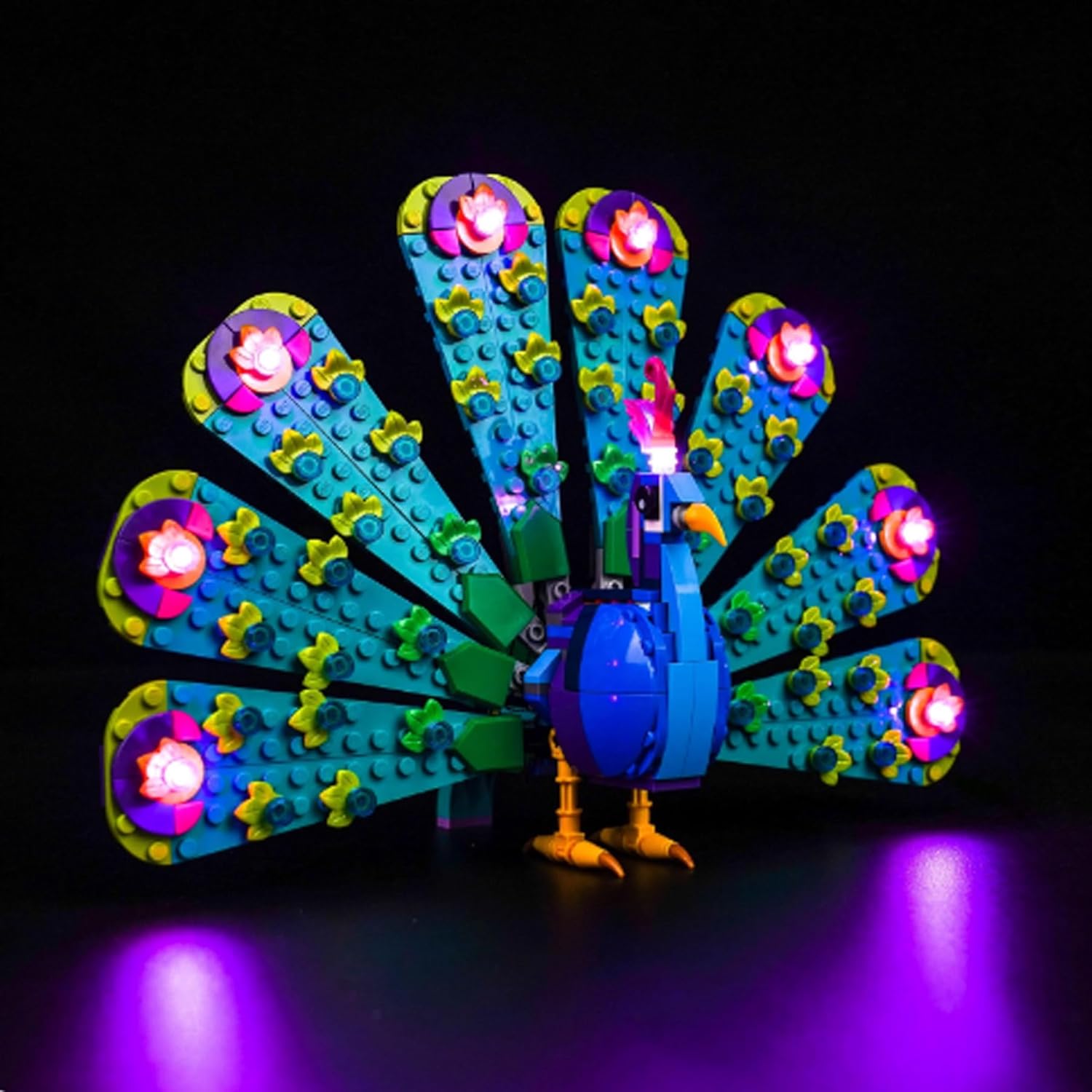 LED Lighting Kit Compatible with Lego 31157 Exotic Peacock LED Light Set (Model Kit Not Included - Lighting Components Only)