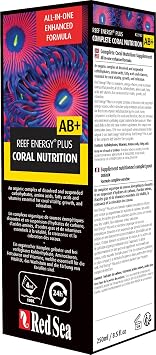 Red Sea Reef Energy Plus 250ml (AB+) All in One Coral Food for Saltwater Aquarium Marine Reef Tanks | Food for Soft, LPS, SPS, and Non-Photosynthetic Corals