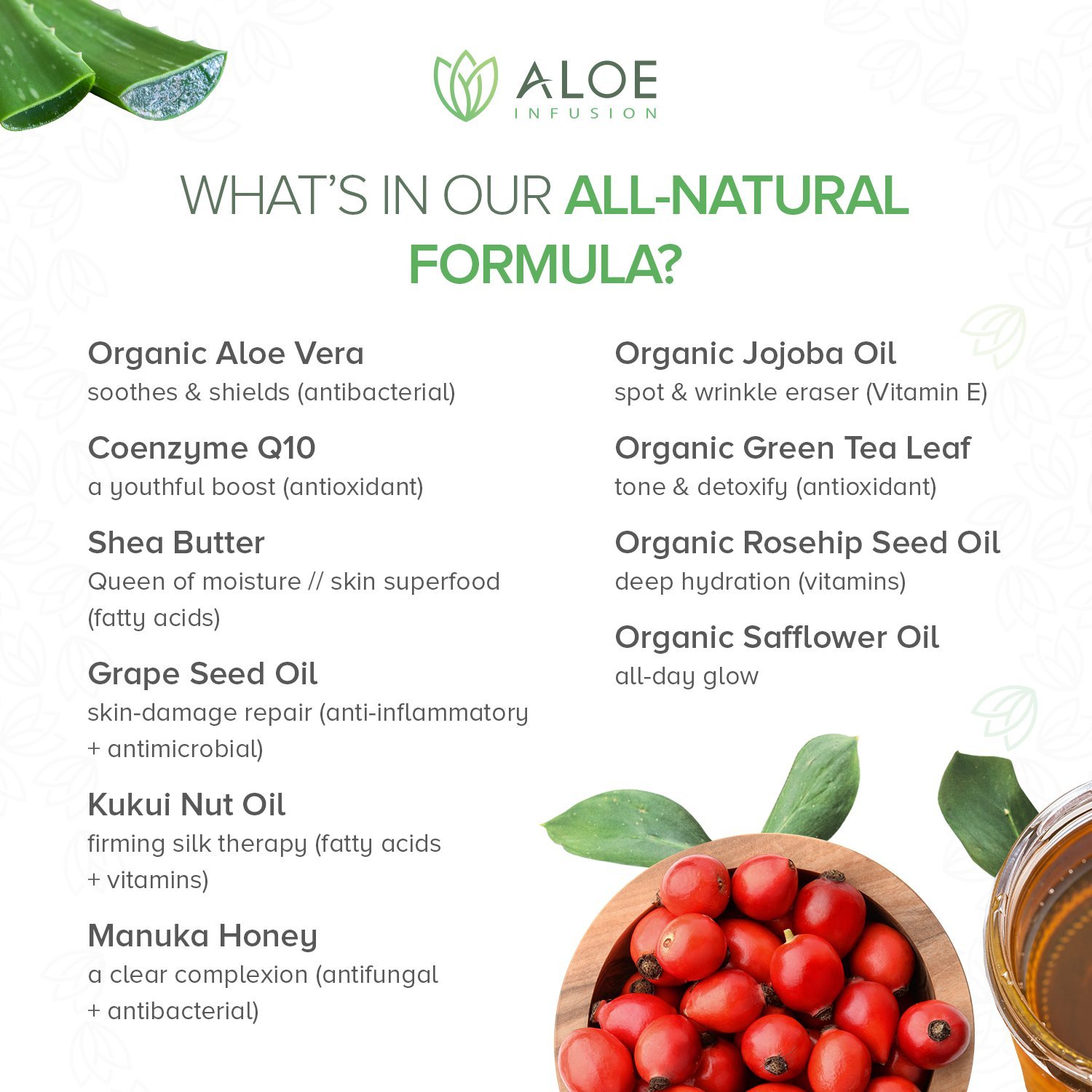 Aloe Infusion Body and Face Moisturizer - Natural Moisturizing Cream with Organic Aloe Vera - Skin Care for Dry Skin, Anti Wrinkle, Acne Scars, Rosacea, Psoriasis Eczema Cream Lotion for Men & Women : Beauty & Personal Care