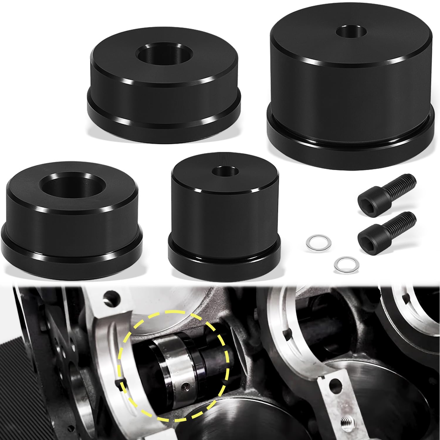 3164088 for Cummins Cam Bearing Adapter Tool Set for ISX ISX15 QSX QSX15, Camshaft Bearing Installation & Removal Tool Kit, M20060-39, M2006039