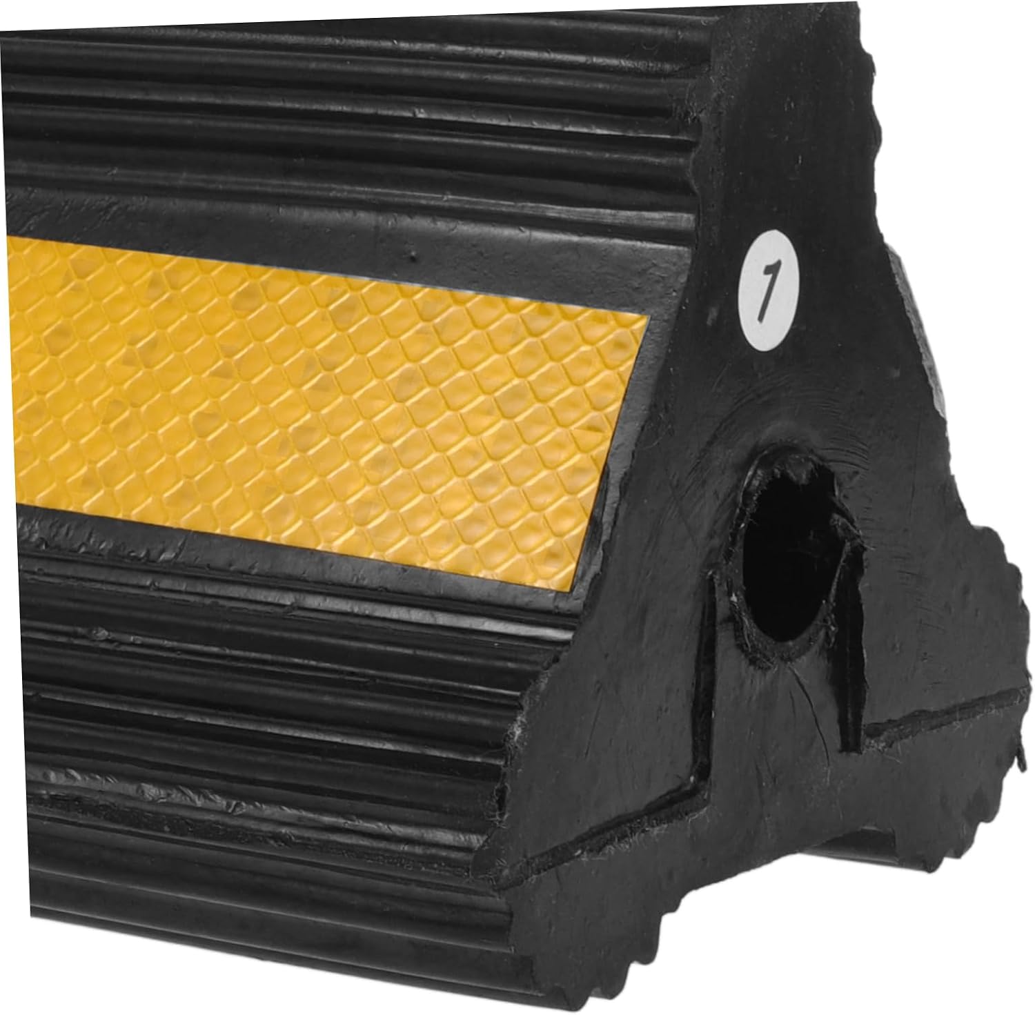 ULTECHNOVO Rubber Wheel Chocks for Rvs and Trucks, Portable Antislip Blocks