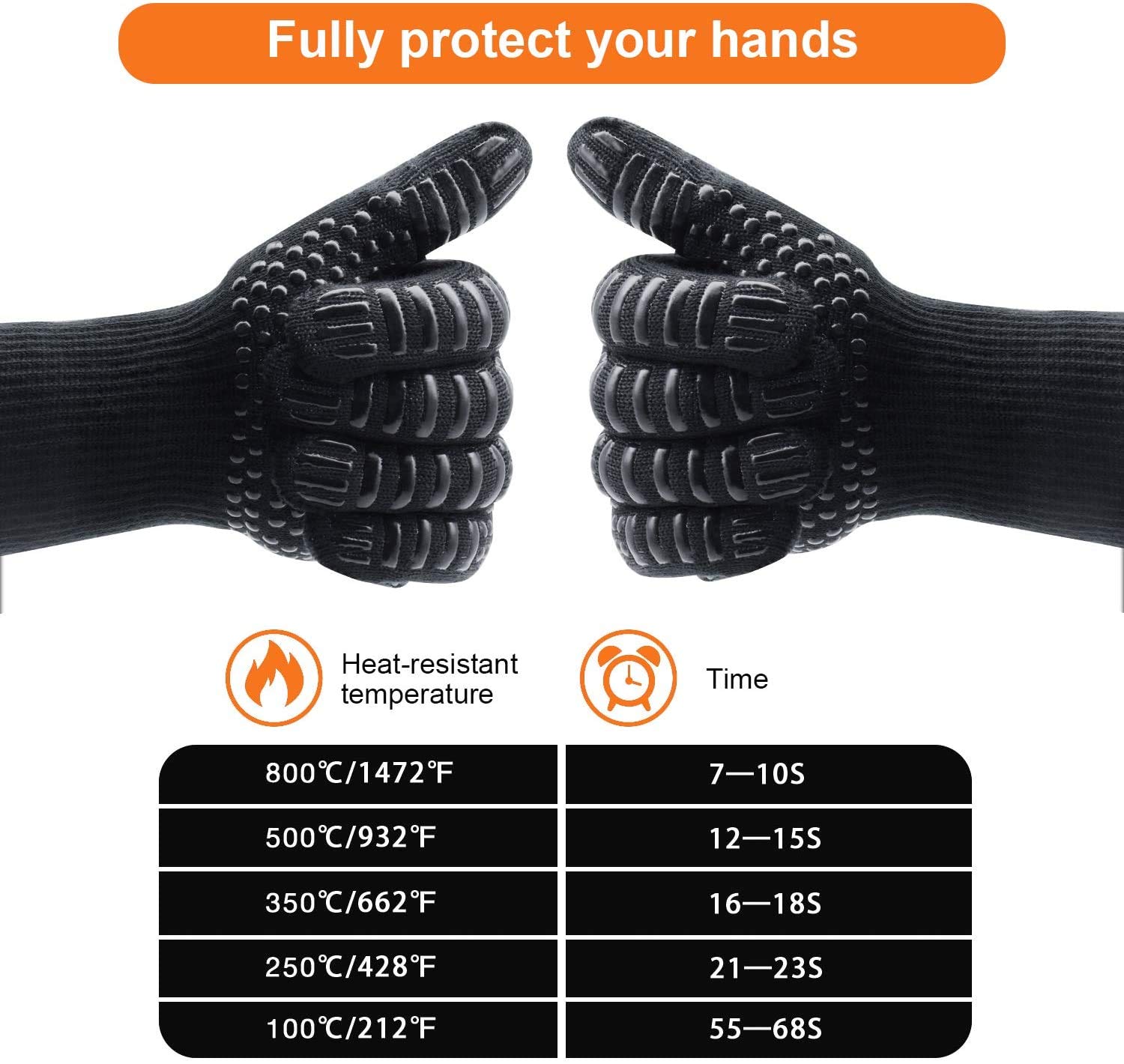 Kit Barbecue 9 Pièces en Acier Inoxydable avec Gants 800°C - Ustensiles de Cuisine pour Grillade