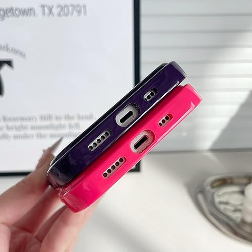 Vista 37 de FABSPARK - Funda para iPhone 14 Pro Max, diseño simple, marco ondulado, estética, silicona suave, color beige