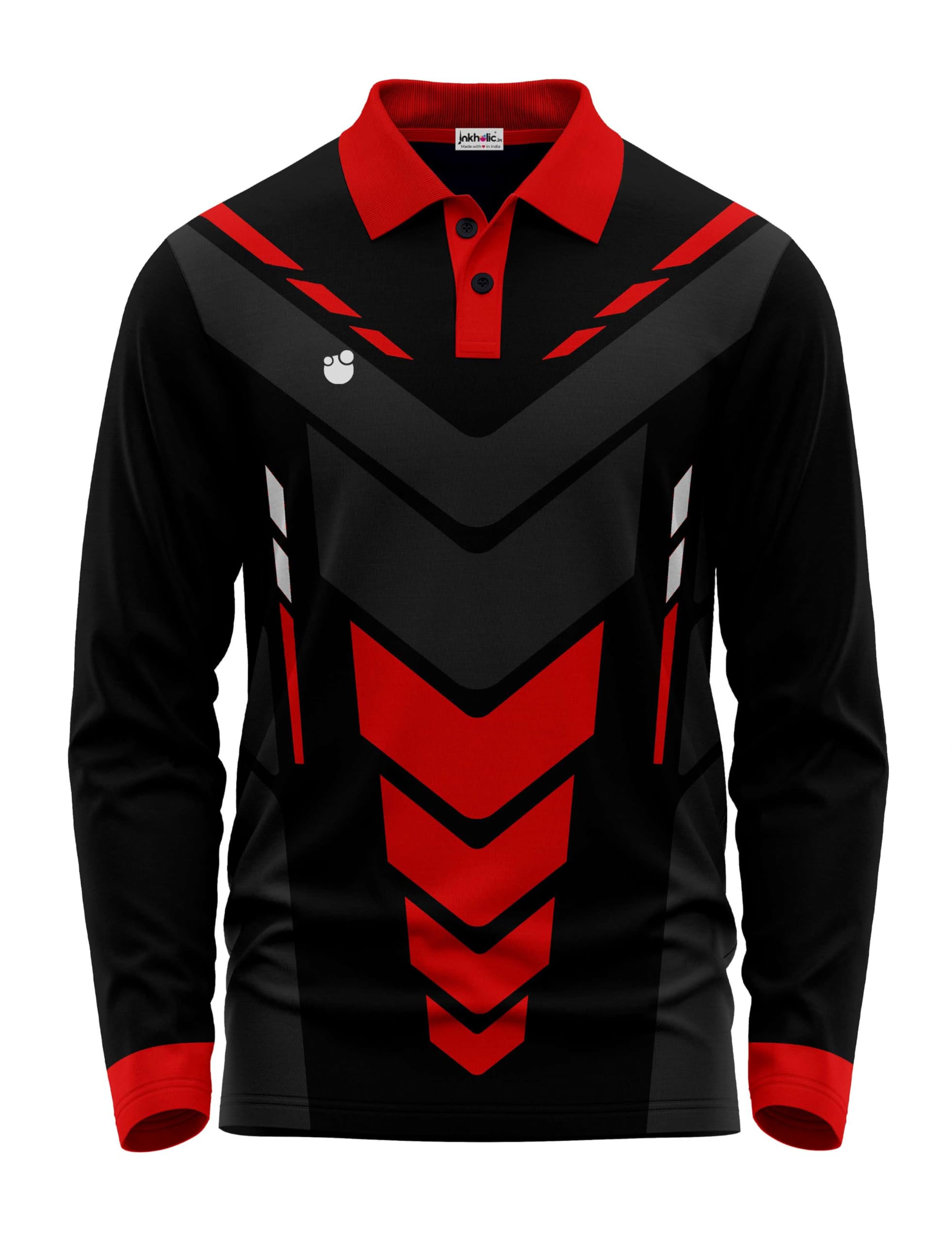 inkholic Men Collar Neck Full Sleeves Regular Fit Jersey IN4000F-picture-19