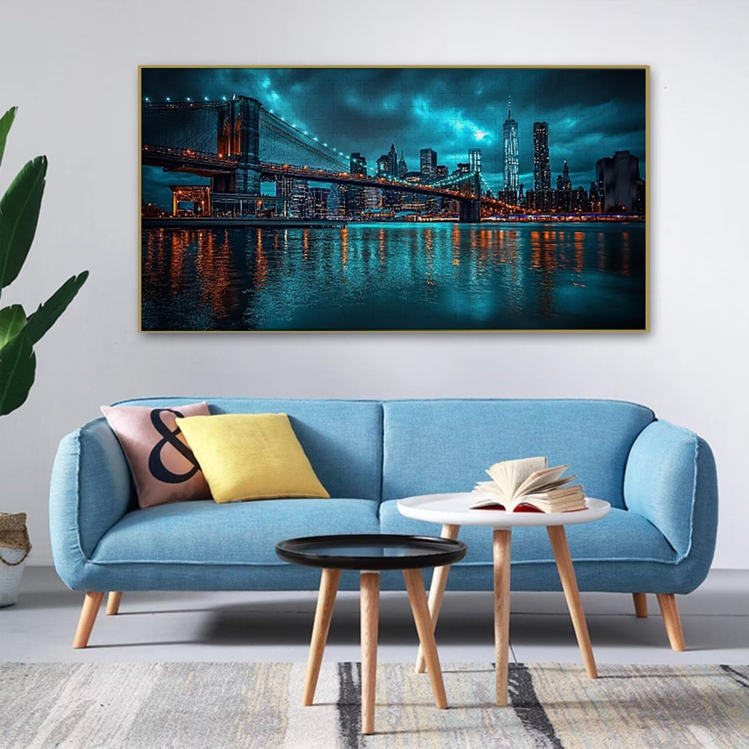 Puzzle para Adultos 1692 Piezas, Ciudad del Puente Puzzle, Difícil, Desafiante, Rompecabezas Encajan Perfectamente, Letras en la Parte Posterior, Regalo para Personas Mayores (179x31cm) v-787
