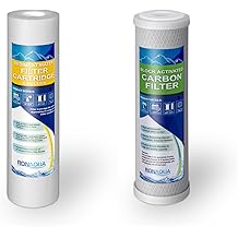 Replacement Filters for Under Sink Direct Connect Two Stage Water Filtration System 5 Micron Sediment & Block Activated Carbon Water Filter Cartridges WELL-MATCHED with WFPFC8002, WHCF-WHWC, P5, AP110