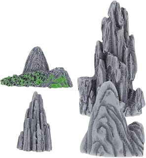 Holibanna 4pcs Resin Bonsai Landscaping Ornaments Micro Landscape Decor Accessories Bonsai Tree Artificial Decorations