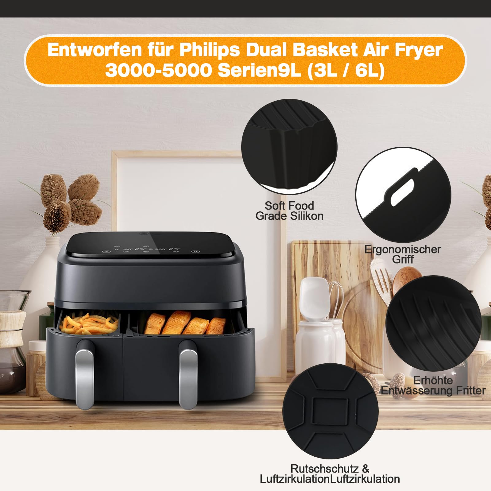 Friggitrice Ad Aria Philips Dual Basket Air Fryer: Doppio Cestello E Versatilita In Cucina Scontatissima Su Amazon Ai892ppw