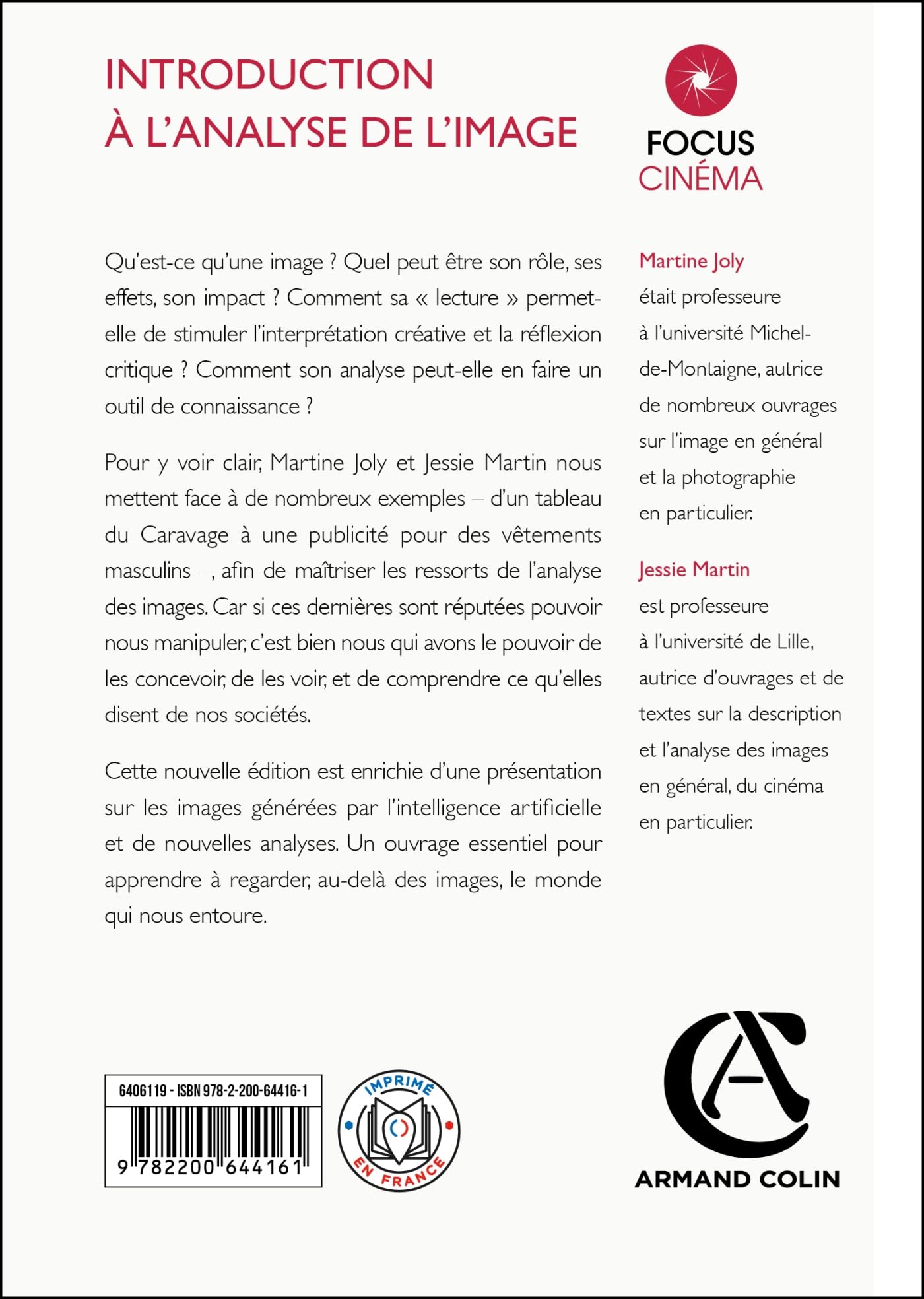 Introduction à l'analyse de l'image - 5e éd.