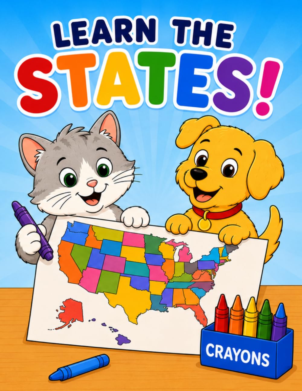Learn The States: A Coloring Book Adventure