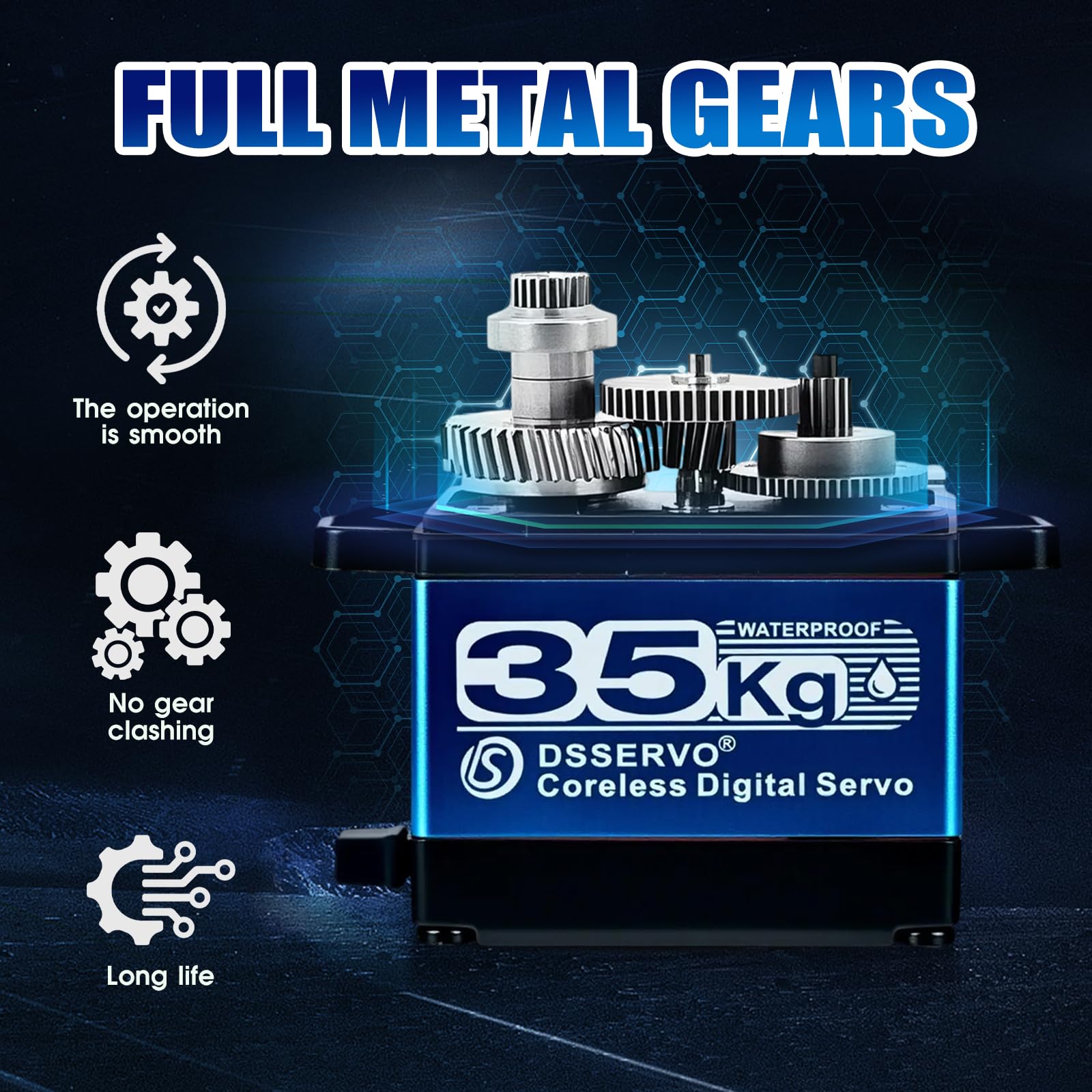 Amazon.com: ANNIMOS 35kg RC Servo DS3235 PRO Full Metal Gear