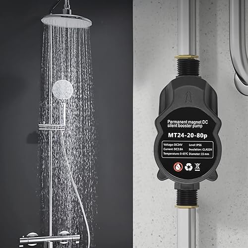 Miniatura 3 de Mini Power - Bomba pequeña de 24 V CC de presión de agua, 220 V, 80 W, 15 bombas de presión de agua de elevación para el hogar, calentador de agua