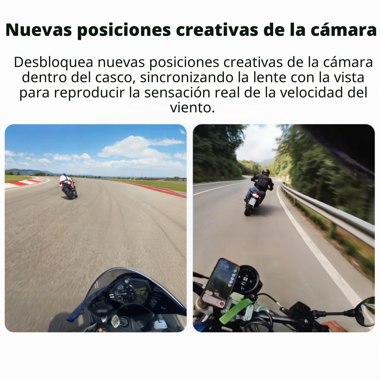 Soporte para casco de cámara 360 GO 3S/para cámara de acción 360 GO 3, soporte de correa para casco de motocicleta