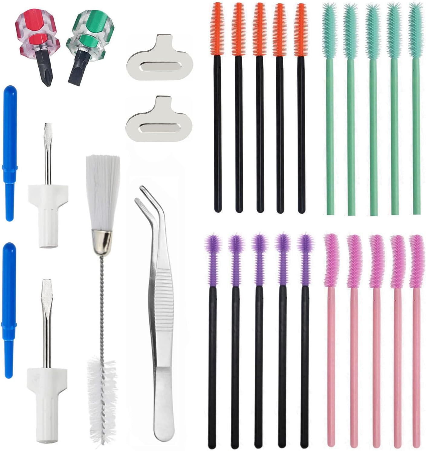 Secai Sewing Machine Repair Kit include Tweezers Brush Screwdrivers,Sewing Machine Cleaning Tools