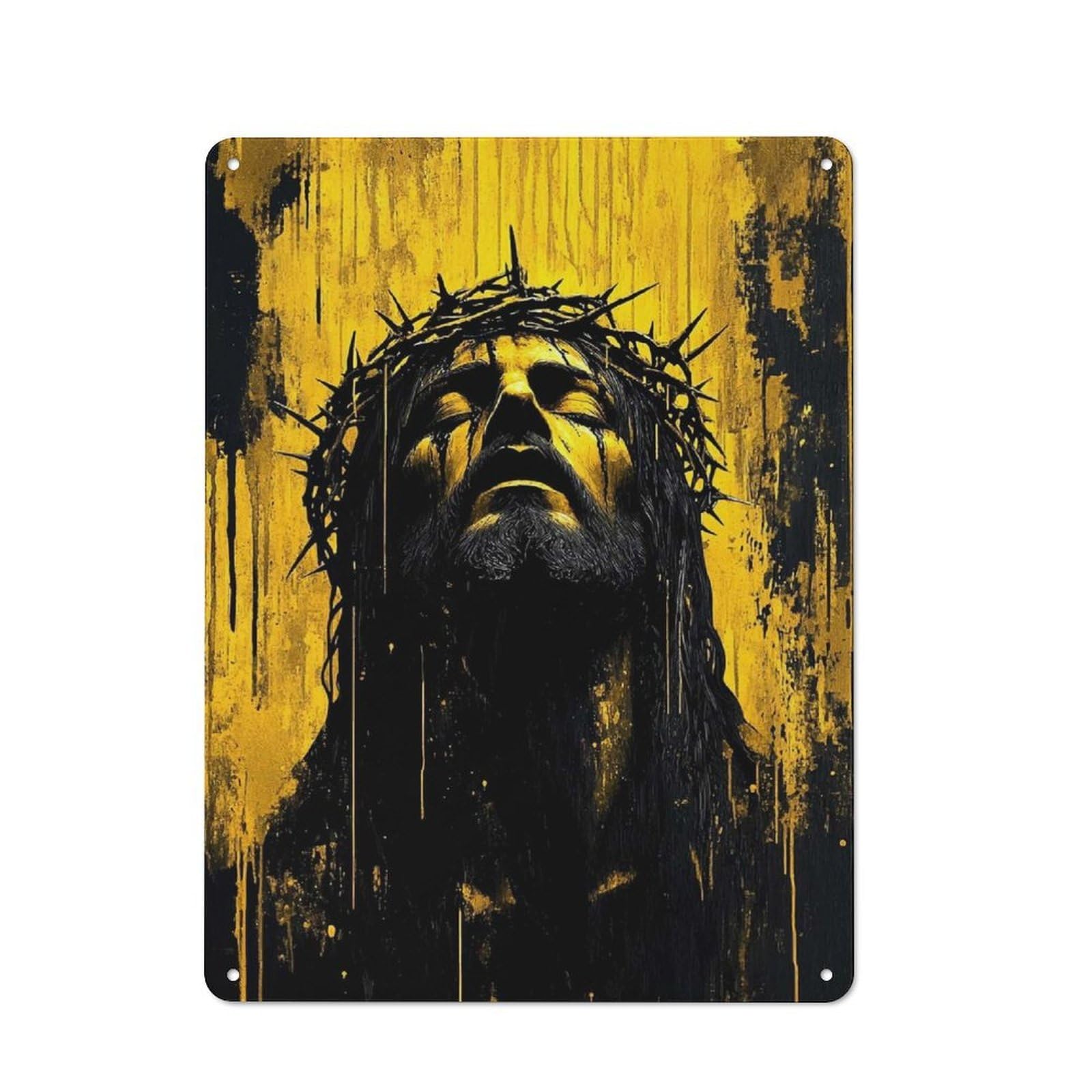 Crown of Thorns Vintage Metal Wall Sign 40x30cm for Garage Or Workshop, for Metal Sign Collectors, for Garage And Workshop Walls