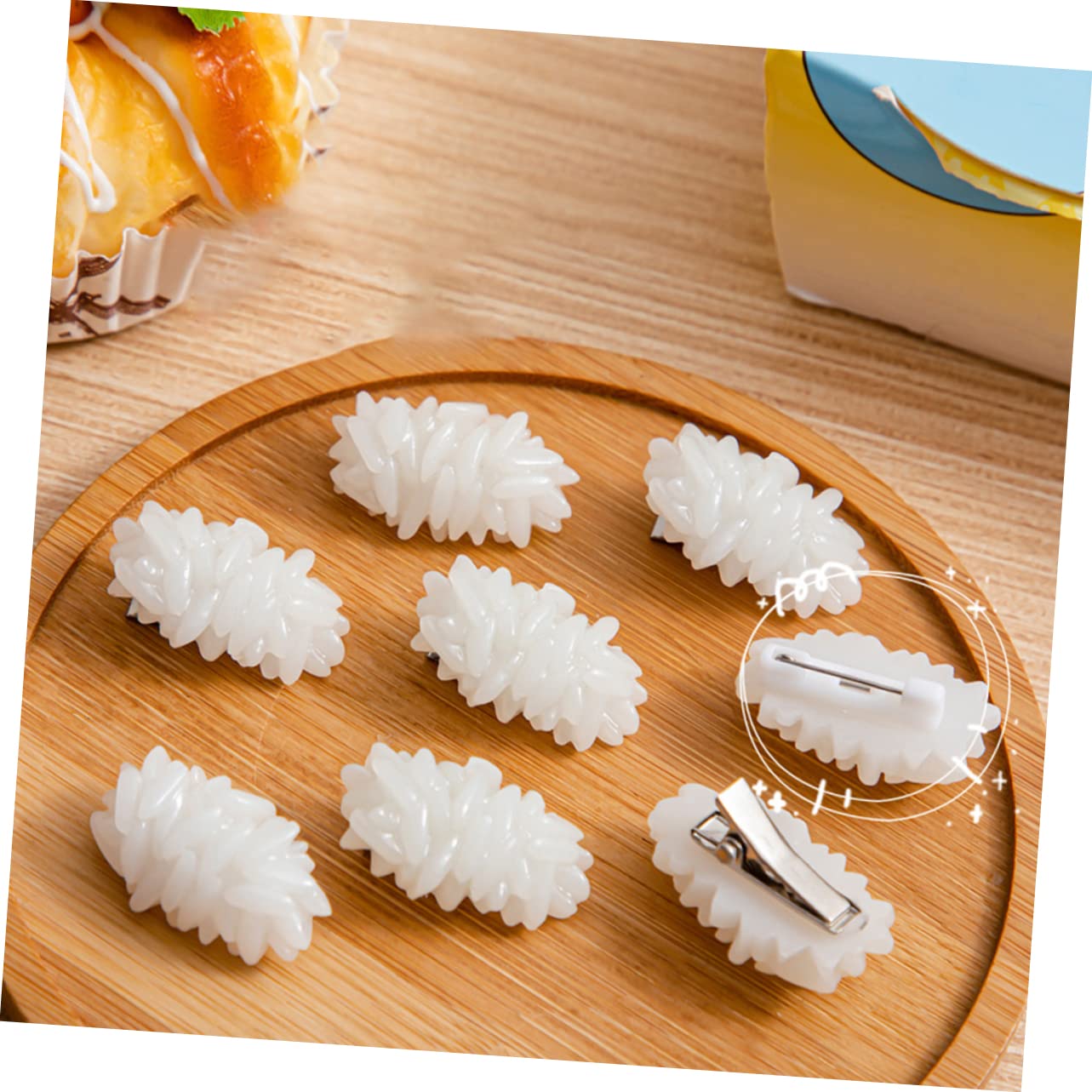 MAGICLULU 48 Piezas horquilla de arroz niños pinzas para el cabello para niñas accesorio para el cabello para mujer pasador de pelo pasadores de pelo pinza de pelo de las mujeres lindo chica