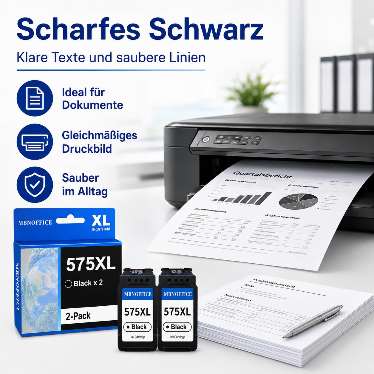 Mondo Stampa 2 Cartucce d'Inchiostro Nero Compatibile con Canon PG-575XL per PIXMA TS3550i TS3551i TR4750i TR4751i TS3750i TS3751i TS3752i Mondo Stampa 2 Cartucce d'Inchiostro Nero Compatibile con Canon PG-575XL per PIXMA TS3550i TS3551i TR4750i TR4751i TS3750i TS3751i TS3752i