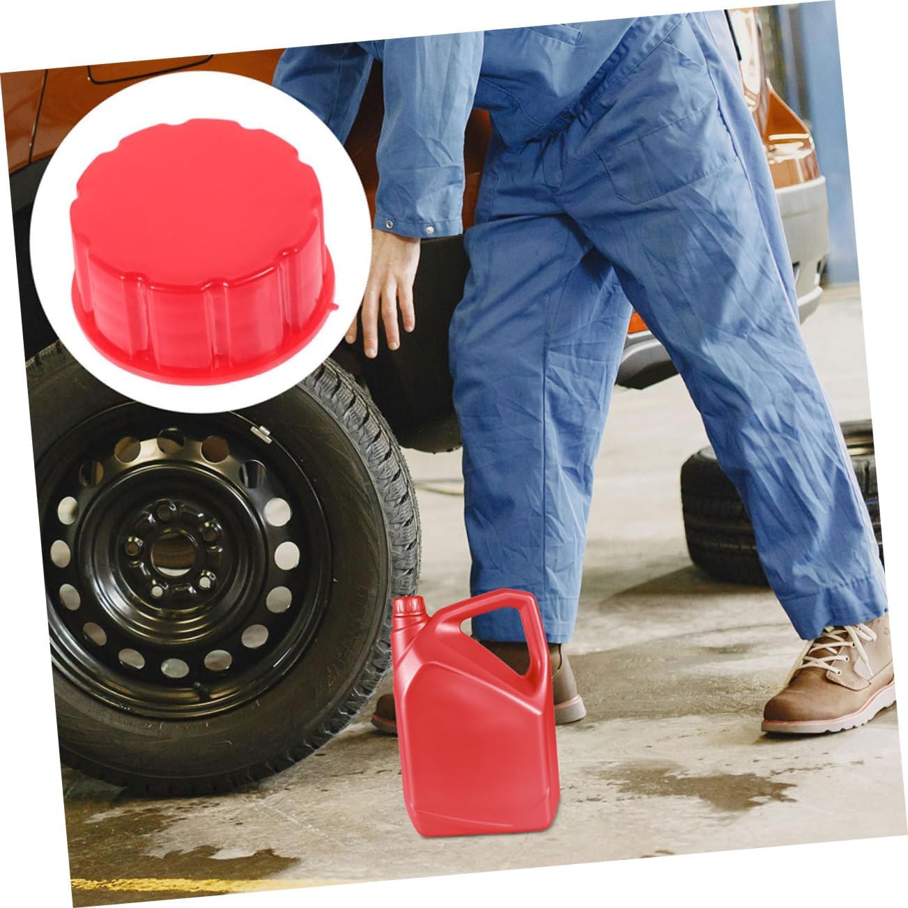 15pcs Gasoline Can Cap Coarse Thread Replacement Lid for Gas Cans Easy Install Accessories