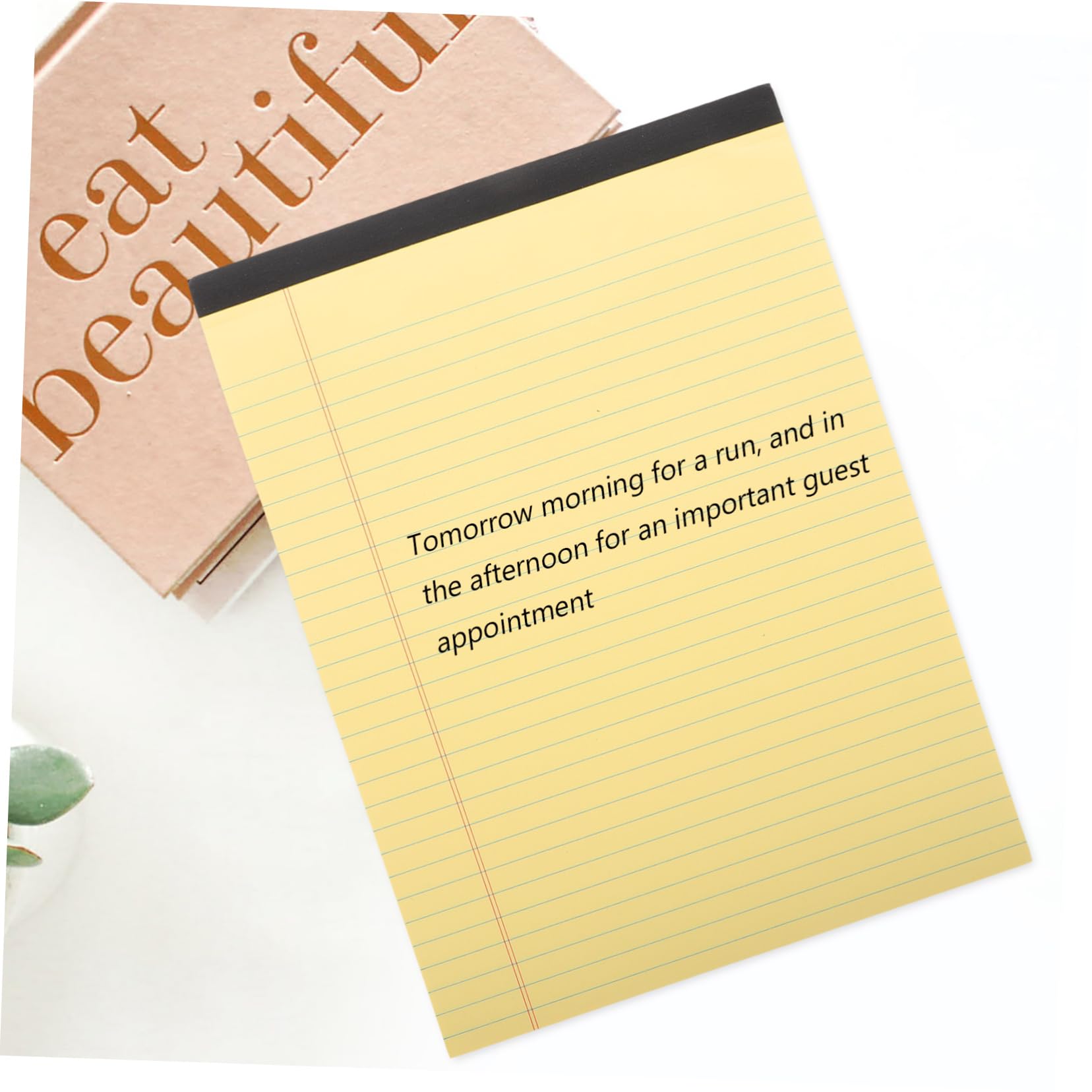 Quaderno a Righe A4 Giallo 6 Pezzi Blocchi Legali Strappabili per Appunti Scuola Lavoro con Suddivisione Sezioni Organizzazione Forniture per Insegnanti