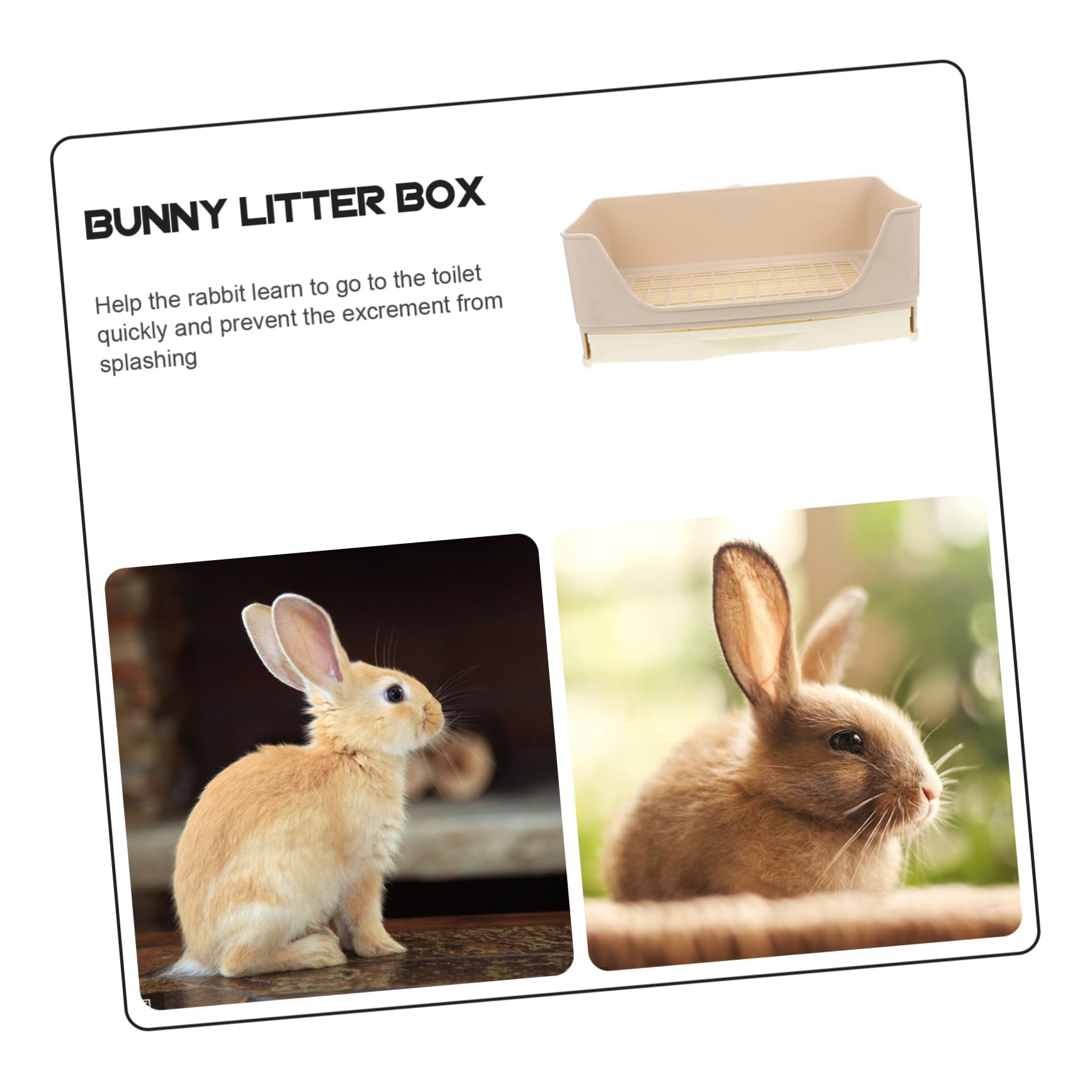 Happyyami Pudełko Królik Toaleta Pet Pee Toaleta Szuflada Dla Zwierząt Nocnik Bunny Toaleta Kuweta Dla Zwierząt Domowych Królik Nocnik Dostaw Dla Zwierząt Domowych Toaleta Dla Zwierząt