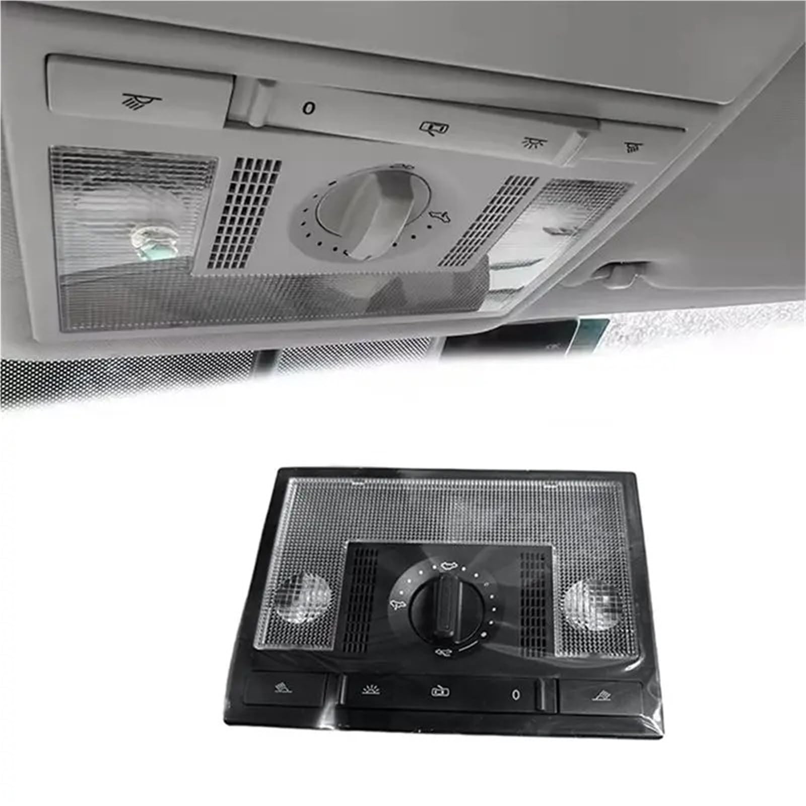 Auto Plafoniera Per Per Polo 9N 2002 2003-2010 Fox EU Altea Leon Toledo Auto Anteriore Cupola Tetto In Testa Luce Di Lettura OEM 6Q0947613A