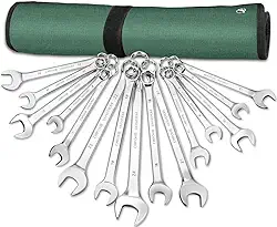 Maleta de Ferramentas 15 pcs, Jogo de Chaves Combinadas, Kit Chave Combinada