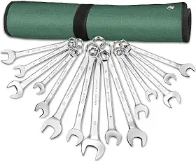 Maleta de Ferramentas 15 pcs, Jogo de Chaves Combinadas, Kit Chave Combinada