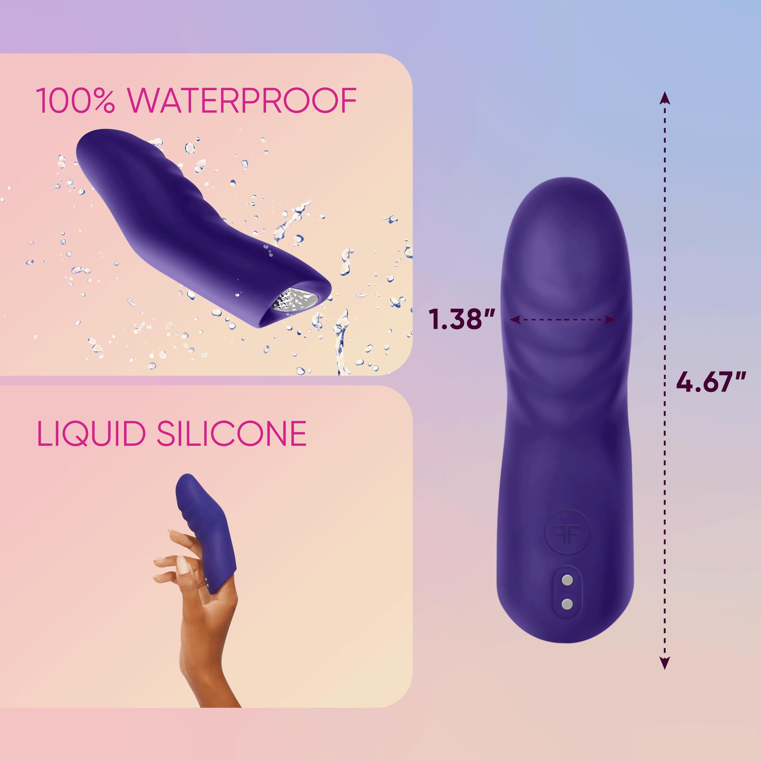 Amazon.com: Dioni Ergonomic Finger Vibrator - Travel Friendly Finger  Vibration Tool for Her with 20 Modes & Boost Button - Body-Safe Silicone,  Splashproof Sex Toys for Women