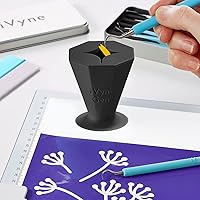 Vista 7 de iVyne Gem - Colector de desechos de vinilo con succión y soporte para herramientas de deshierbe para vinilo (negro)