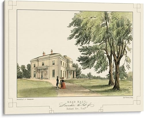 Canvas Lab Lancashire Castles II by C.J. Greenwood 32 x 24 in Canvas Print Wall Art Architecture, Scenery Wall Decor for Bedroom, Living Room