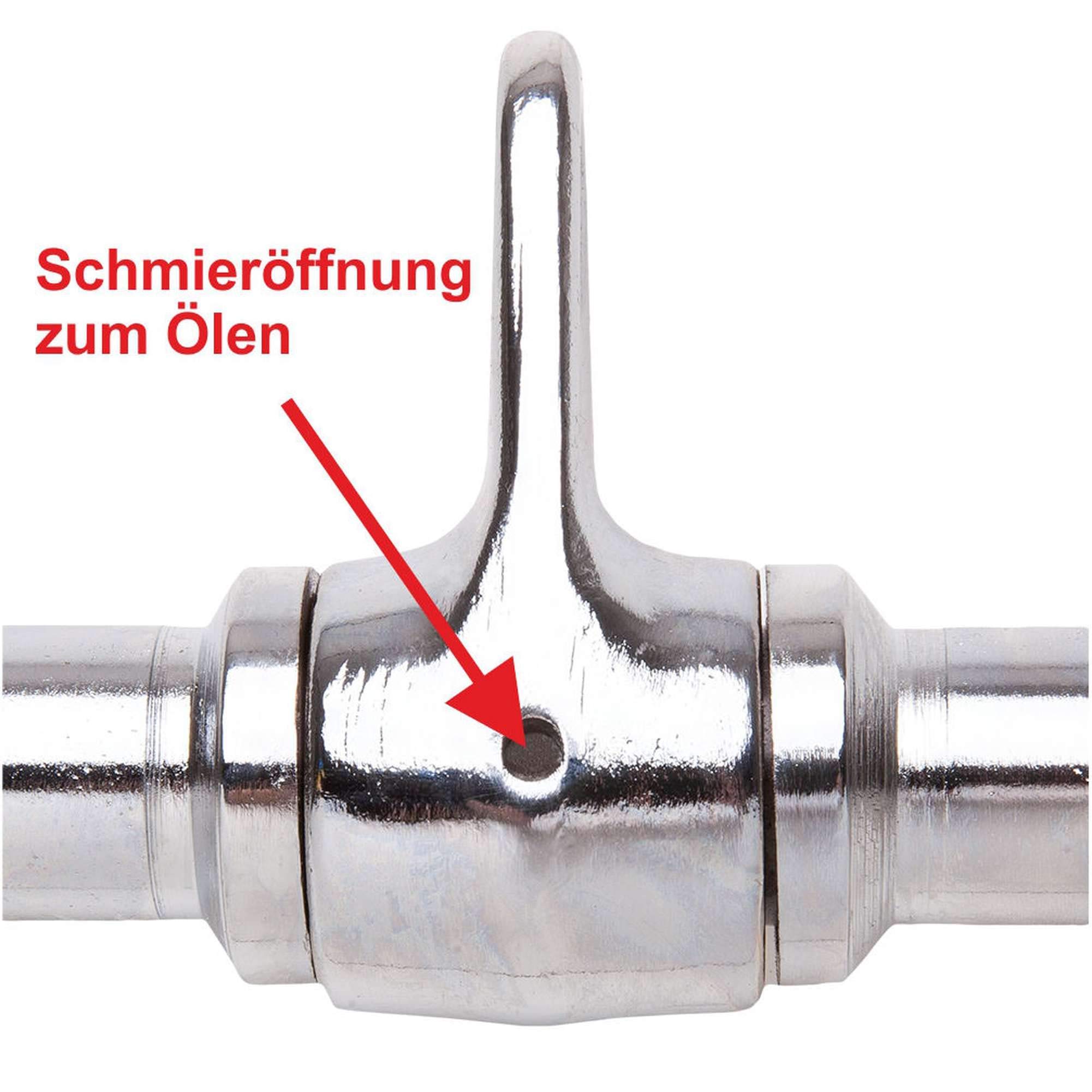 C.P. Sports Einhandgriff/Parallelgriff/Trizepsgriff/Bizeps-Trizeps Stange/Latzugstange/ + 1 Karabinerhaken für Bodybuilding Krafttraining Fitness Training Gym Sport