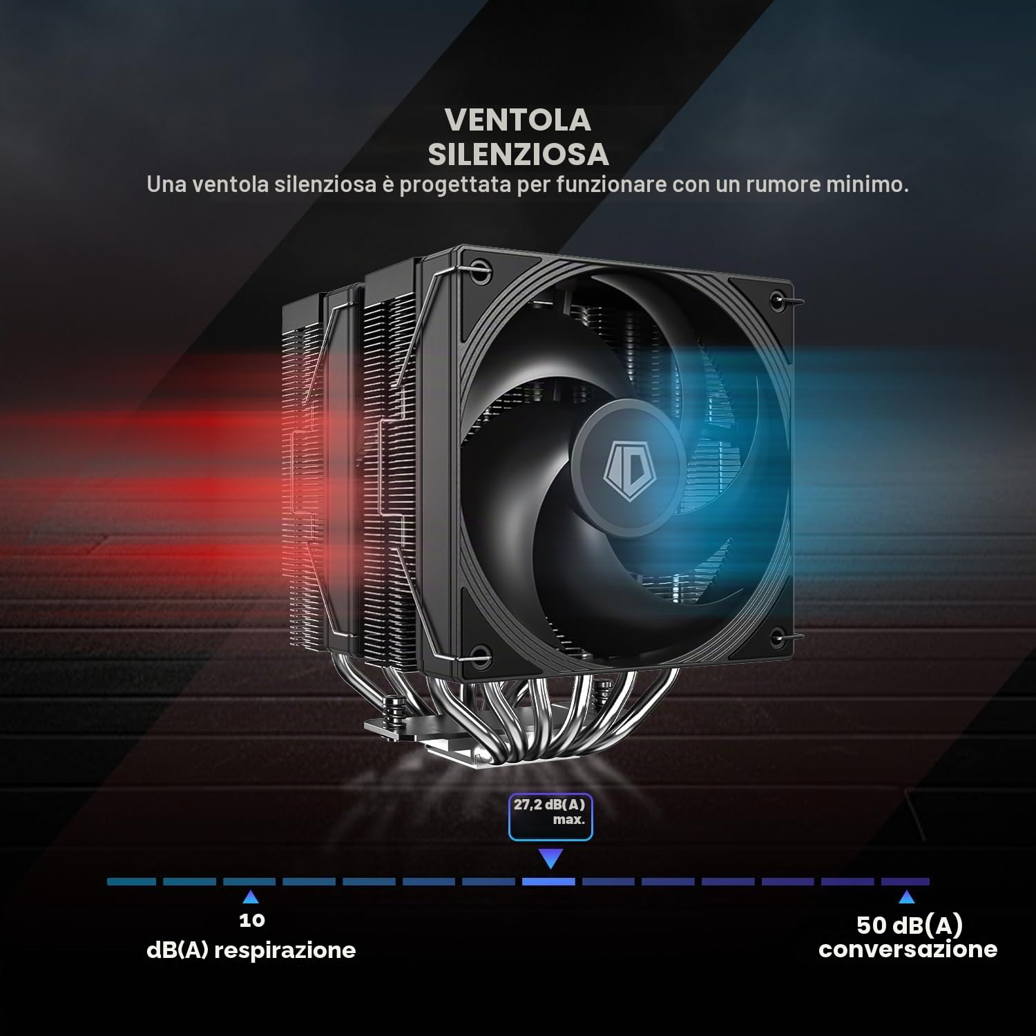 ID-COOLING Raffreddatore CPU FROZN A620 PRO SE - 5.59 pollici, Raffreddatore CPU, Compatibile con Desktop Computer