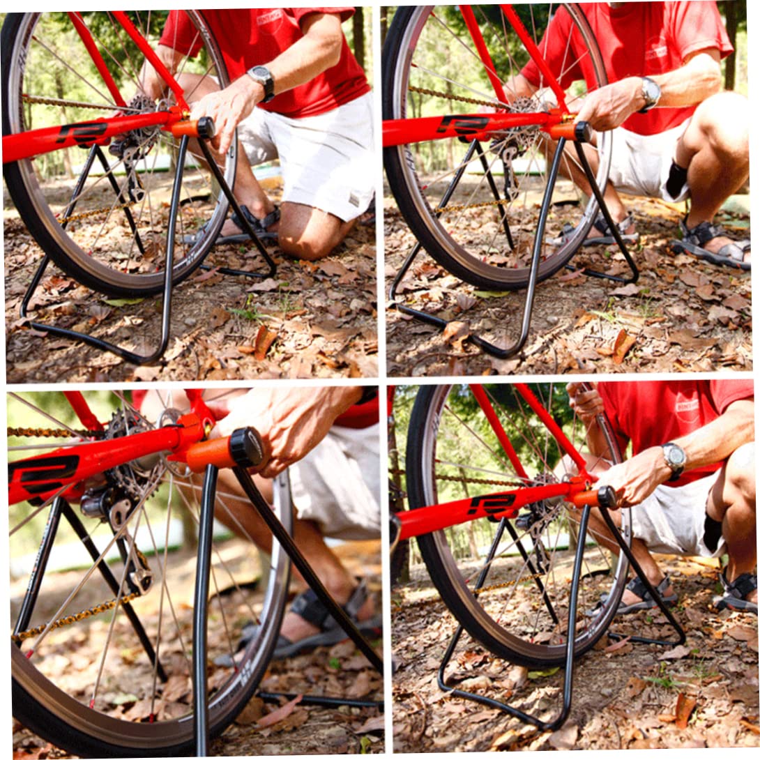 Support de vélo pour l'entretien Support de réparation vélo Pliable Plancher en Aluminium réparation Portable réglable en Hauteur pour Une Utilisation intérieure et extérieure