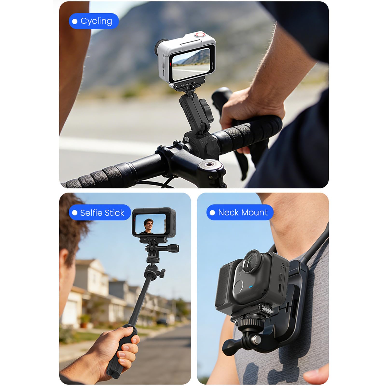 Stabilny uchwyt szybkiego zwalniania do montażu kamery kompatybilny z różnymi akcesoriami do uchwytu rowerowego Extreme Metal Quick Release