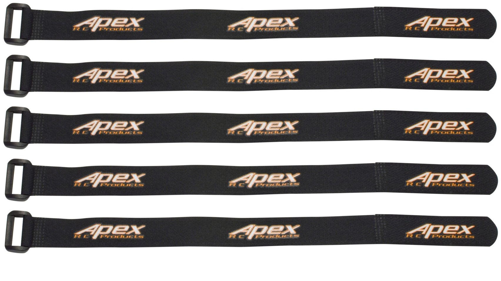 Apex RC ProductsApex RC Products 5 Pack 20mm x 300mm Lipo Battery and Electronics Straps - #3051