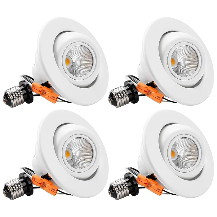 Buy TORCHSTAR 4 Inch Gimbal LED Recessed Lighting Adjustable, CRI 90