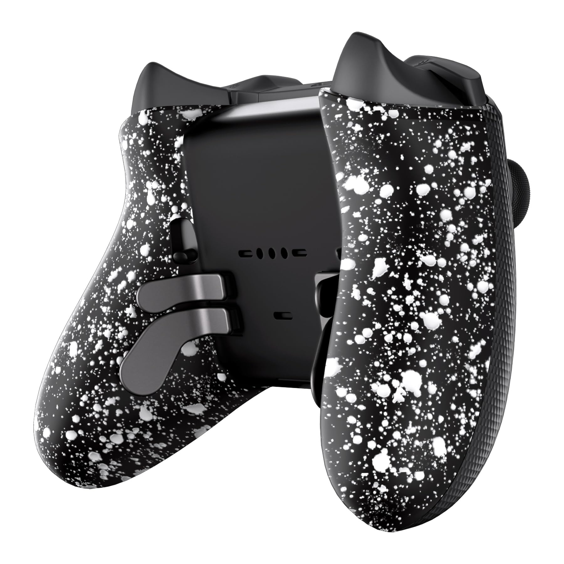 eXtremeRate Cover Posteriore Ricambio per Xbox Elite Series 2 Controller,Custodia Copertura Scocca Trigger Stop per Xbox Elite Series 2 Core Wireless Controller Model 1797-Bianco Antiscivolo