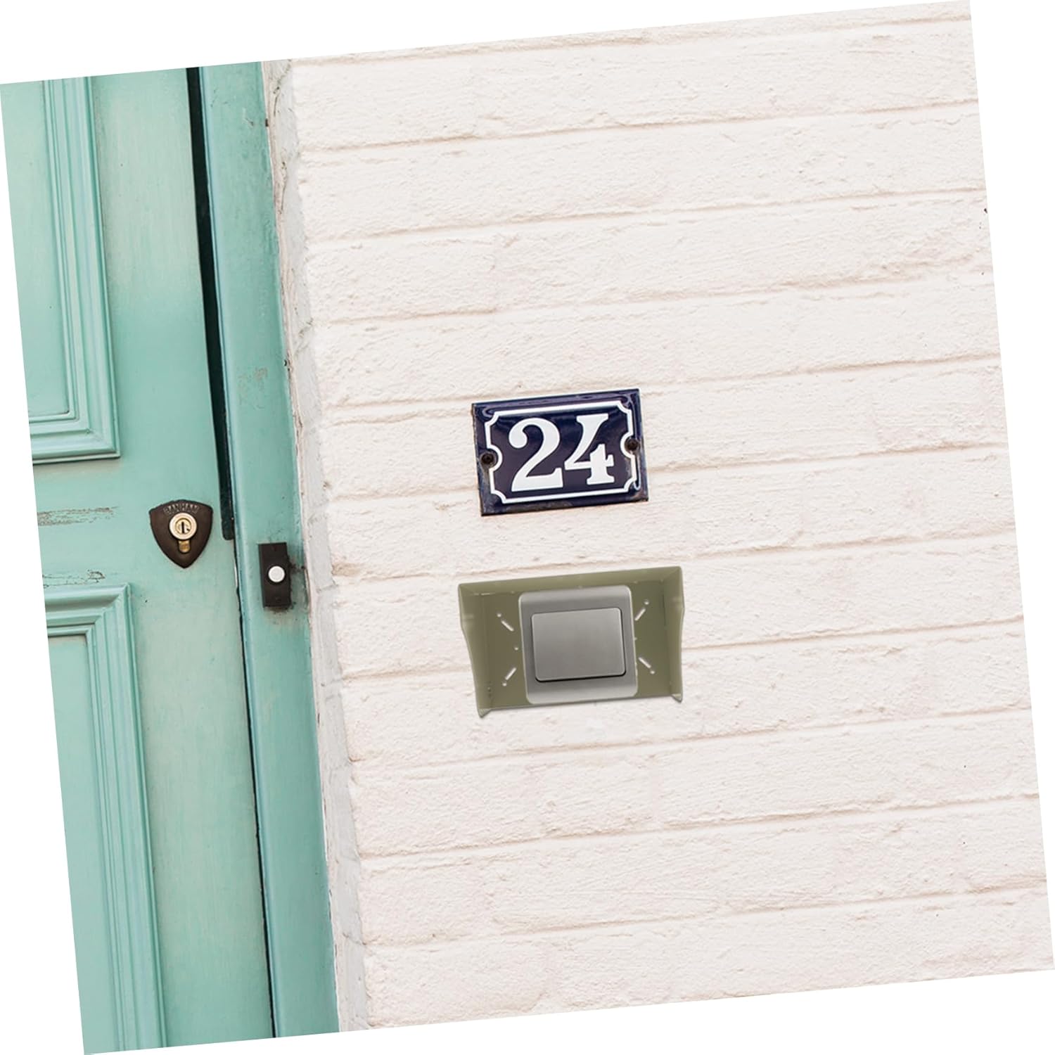 Waterproof Doorbell Cover Rainproof Plastic Chime Protector for Outdoor Use Splash-proof Weatherproof Shell 1-Piece