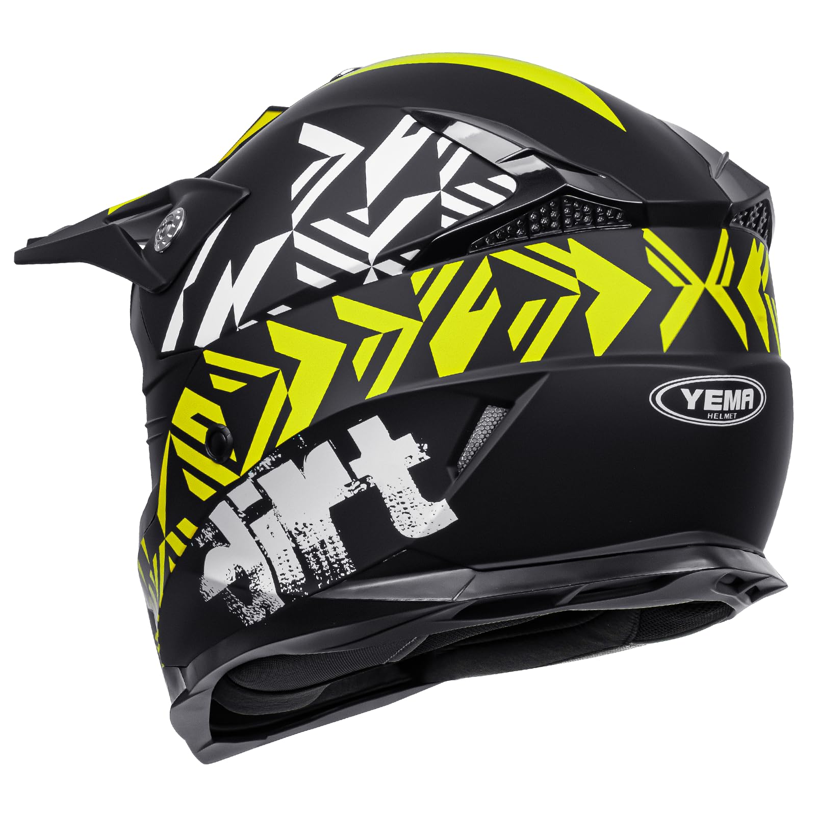 Casco Motocross Eduro ECE Homologado - YEMA YM-915 Casco de Moto Cross Integral para Mujer Hombre Adultos
