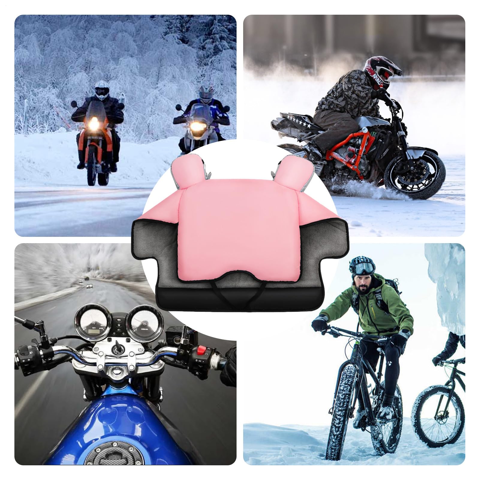 Trapunta per parabrezza scooter – 120 cm copertura per moto, grembiule | riscaldato, protezione termica resistente alle intemperie | scudo isolante per le gambe per veicoli elettrici biciclette per