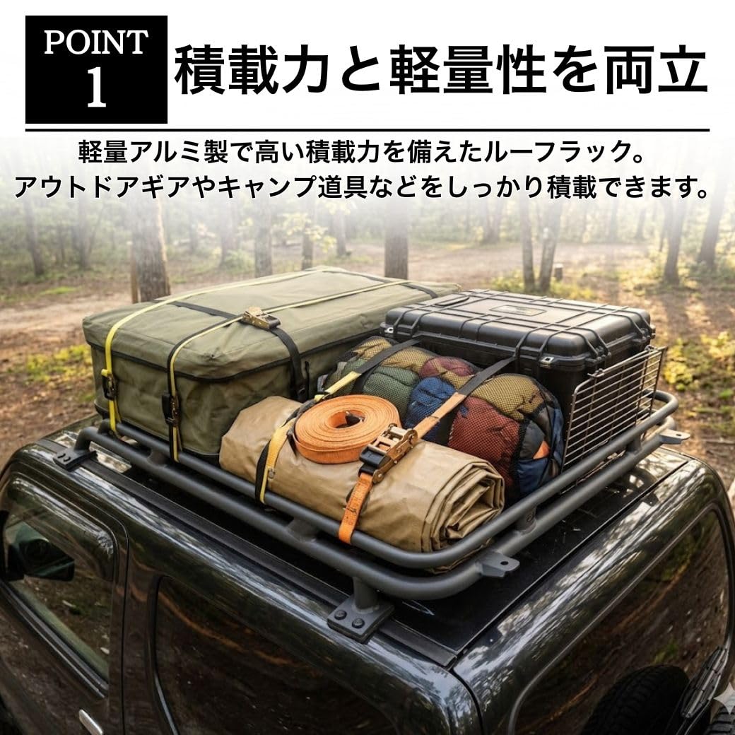 Amazon.co.jp: [ 法人宛のみ配送 ] GI☆GEAR ルーフラック ルーフ
